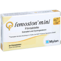Abbildung: Femoston mini 0,5 mg / 2,5 mg Filmtabletten 84 St, Filmtabletten PZN 17562972
