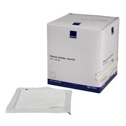Abbildung: Mullkompressen 10x10 cm steril 8lagig 50X2 St, Kompressen PZN 17563233