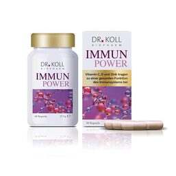 Abbildung: Immun Power Dr. Koll Vitamin C + Vitamin D + Zink Kapseln  60 St, Kapseln PZN 17570256