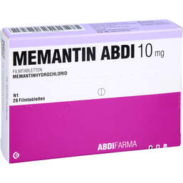 Abbildung: Memantin Abdi 10 mg Filmtabletten 28 St, Filmtabletten PZN 17570813