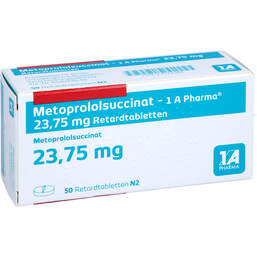 Abbildung: Metoprololsuccinat-1A Phar.23,75 Retardtabletten 50 St, Retard-Tabletten PZN 17572580