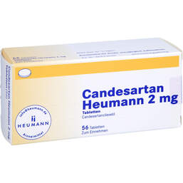 Abbildung: Candesartan Heumann 2 mg Tabletten 56 St, Tabletten PZN 17575785