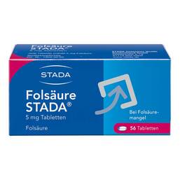 Abbildung: Folsäure STADA® 5 mg Tabletten 56 St, Tabletten PZN 17579228