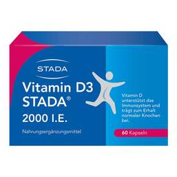 Abbildung: Vitamin D3 STADA 2000 I.E. Kapseln Kapseln, 60 St PZN 17579286