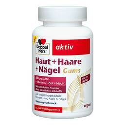 Abbildung: Doppelherz Haut + Haare + Nägel Gums 60 St, Kaudragees PZN 17580102