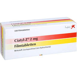 Abbildung: Ciatyl Z 2 mg Filmtabletten 100 St, Filmtabletten PZN 17580125