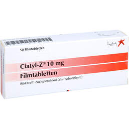 Abbildung: Ciatyl-Z 10 mg Filmtabletten 50 St, Filmtabletten PZN 17580131