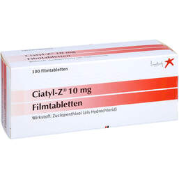 Abbildung: Ciatyl Z 10 mg Filmtabletten 100 St, Filmtabletten PZN 17580148
