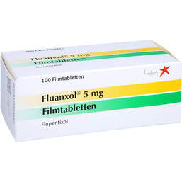 Abbildung: Fluanxol 5 mg Filmtabletten 100 St, Filmtabletten PZN 17580349