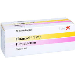 Abbildung: Fluanxol 1 mg Filmtabletten 50 St, Filmtabletten PZN 17580378