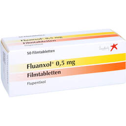 Abbildung: Fluanxol 0,5 mg Filmtabletten 50 St, Filmtabletten PZN 17580384