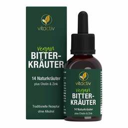 Abbildung: Vitactiv Bitterkräuter Tropfen ohne Alkohol 50 ml, Tropfen PZN 17581308