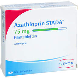 Abbildung: Azathioprin STADA 75 mg Filmtabletten 100 St, Filmtabletten PZN 17581538
