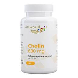 Abbildung: Cholin 600 mg Kapseln 60 St, Kapseln PZN 17584382