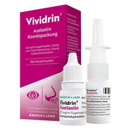 Abbildung: Vividrin® Azelastin Kombipackung bei Heuschnupfen & Allergien 1 P, Kombipackung PZN 17585565
