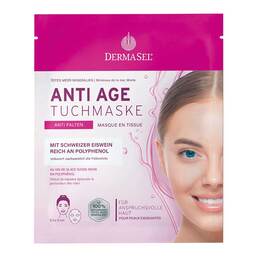 Abbildung: Dermasel Anti-Age Tuchmaske 1 St, Gesichtsmaske PZN 17587802