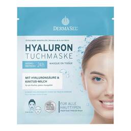Abbildung: Dermasel Hyaluron Tuchmaske 1 St, Gesichtsmaske PZN 17587819