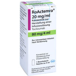 Abbildung: Roactemra 20 mg / ml 80 mg Konzentrat zur Herstellung einer Infusionslösung  1 St, Infusionslösungskonzentrat PZN 17607255
