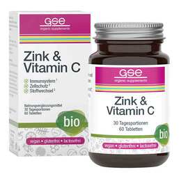 Abbildung: Zink + Vitamin C Complex Bio Phyto Vitamins Tabletten  60 St, Tabletten PZN 17611050