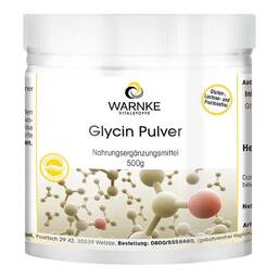Abbildung: Glycin Pulver 500 g, Pulver PZN 17611883
