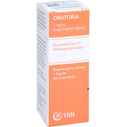 Abbildung: Oratoria 1 mg / ml Augentropfen Lösung 1X6 ml, Augentropfen PZN 17612747