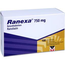 Abbildung: Ranexa 750 mg Retardtabletten 100 St, Retard-Tabletten PZN 17612813
