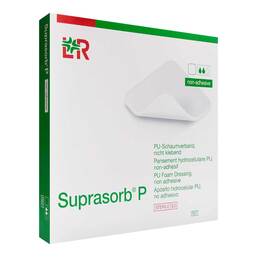 Abbildung: Suprasorb P PU-Schaumv.nicht klebend 20x20 cm 4 St, Verband PZN 17615326
