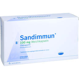 Abbildung: Sandimmun 100 mg Weichkapseln 50 St, Weichkapseln PZN 17620899