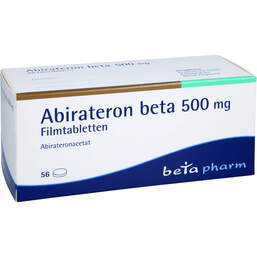 Abbildung: Abirateron beta 500 mg Filmtabletten 56 St, Filmtabletten PZN 17623343