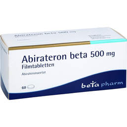 Abbildung: Abirateron beta 500 mg Filmtabletten 60 St, Filmtabletten PZN 17623366