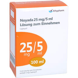 Abbildung: Noyada 25 mg / 5 ml Lösung zum Einnehmen 100 ml, Lösung zum Einnehmen PZN 17627364