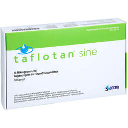 Abbildung: Taflotan sine 15 µg / ml Augentropfenim Einzeldosisbeh. 30X0.3 ml, Einzeldosispipetten PZN 17633519