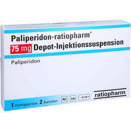 Abbildung: Paliperidon-ratiopharm 75 mg Depot-Injektionssuspension 1 St, Depot-Injektionssuspension PZN 17639427