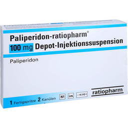 Abbildung: Paliperidon-ratiopharm 100 mg Depot-Injektionssuspension 1 St, Depot-Injektionssuspension PZN 17639433