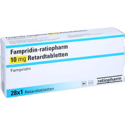 Abbildung: Fampridin-ratiopharm 10 mg Retardtabletten 2X14 St, Retard-Tabletten PZN 17668558