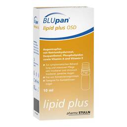Abbildung: Blupan lipid plus Osd Augentropfen 1X10 ml, Augentropfen PZN 17668647