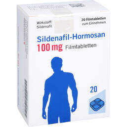 Abbildung: Sildenafil-Hormosan 100 mg Filmtabletten 20 St, Filmtabletten PZN 17670087
