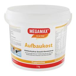 Abbildung: Megamax Aufbaukost Cappuccino Pulver 3 kg, Pulver PZN 17670561