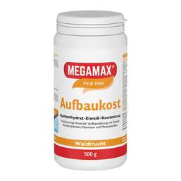 Abbildung: Megamax Aufbaukost Waldfrucht Pulver Pulver, 500 g PZN 17670590