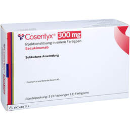 Abbildung: Cosentyx 300 mg Injektionslösung in einem Fertigpen 3X1 St, Injektionslösung PZN 17674435