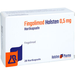 Abbildung: Fingolimod Holsten 0,5 mg Hartkapseln 28 St, Hartkapseln PZN 17756647