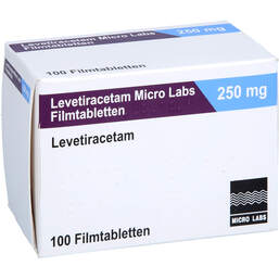 Abbildung: Levetiracetam Micro Labs 250 mg Filmtabletten 100 St, Filmtabletten PZN 17819230