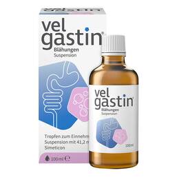Abbildung: Velgastin® Suspension zum Einnehmen bei Blähungen 100 ml, Suspension zum Einnehmen PZN 17824142