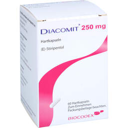 Abbildung: Diacomit 250 mg Hartkapseln 60 St, Hartkapseln PZN 17824461