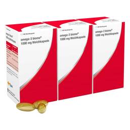 Abbildung: Omega-3 Biomo 1000 mg Weichkapseln 300 St, Weichkapseln PZN 17825561