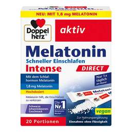 Abbildung: Doppelherz Melatonin Direct Schneller Einschlafen Pellets, 20 St PZN 17825710