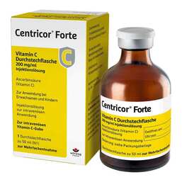 Abbildung: Centricor Forte Vitamin C Durchstechflasche 200 mg/ml Injektionslösung 1X50 ml, Injektionslösung PZN 17830438