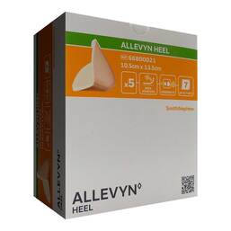 Abbildung: Allevyn Heel Schaumstoff Fersenverband 10,5x13,5 cm 5 St, Verband PZN 17830958