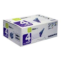 Abbildung: Clickfine Universal 4 Kanülen 0,23x4 mm 100 St, Kanüle PZN 17831478 