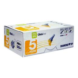 Abbildung: Clickfine Universal 5 Kanülen 0,25x5 mm 100 St, Kanüle PZN 17831484 